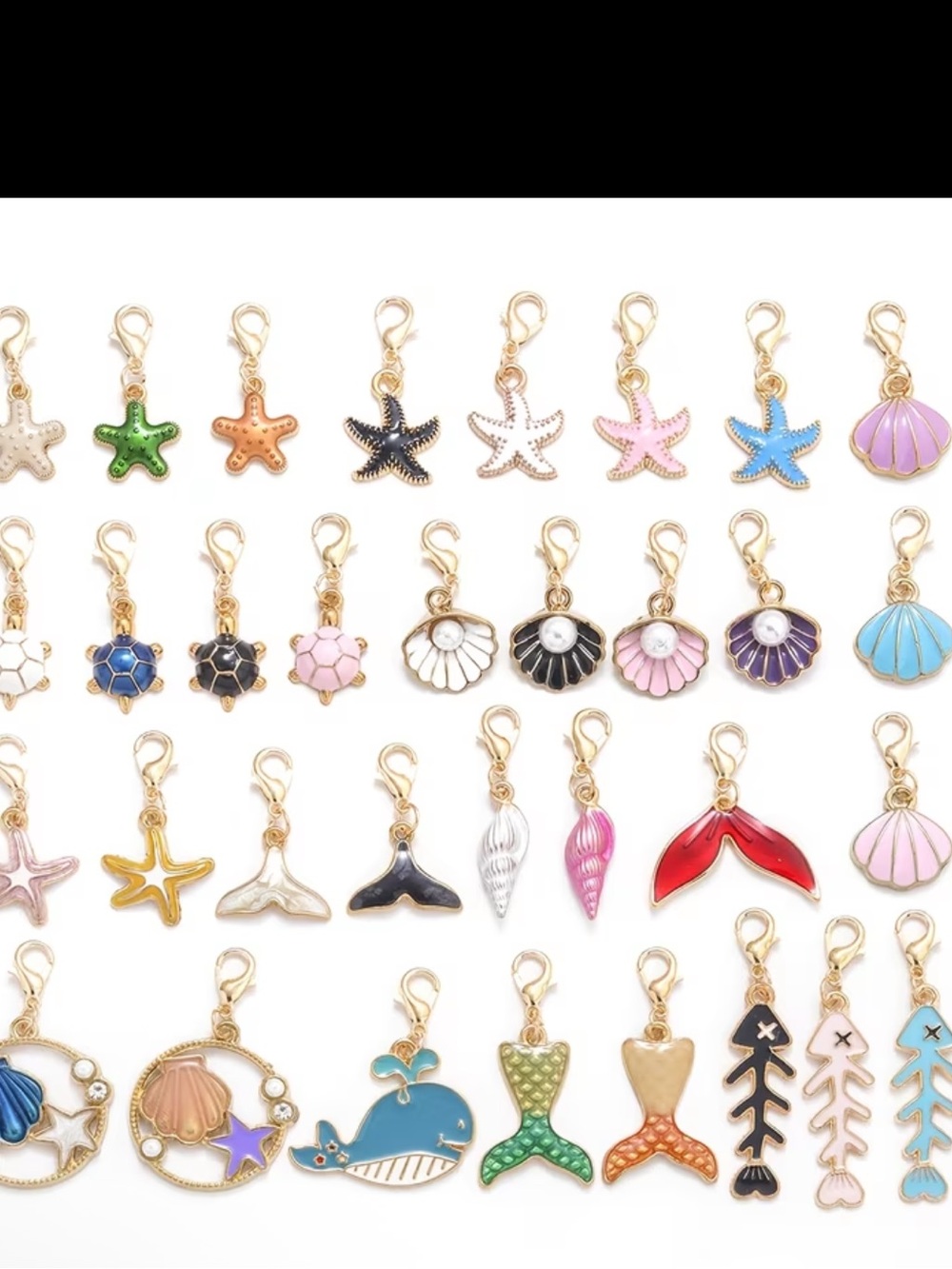 (5) RANDOM PULLS Colorful Nautical Icons BAG ZIPPER PULL ACCESSORY CHARMS